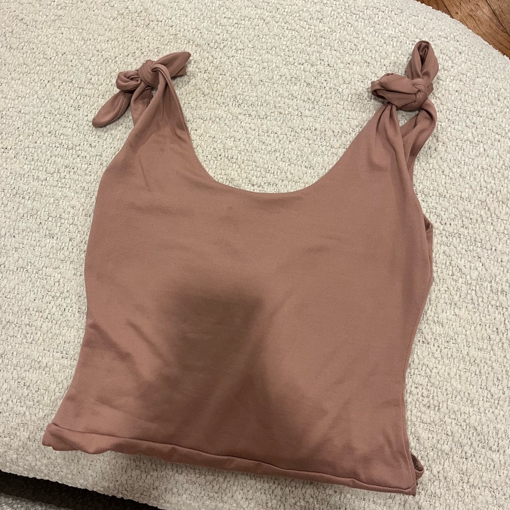 Women's Knotted Strap Top - Mauve